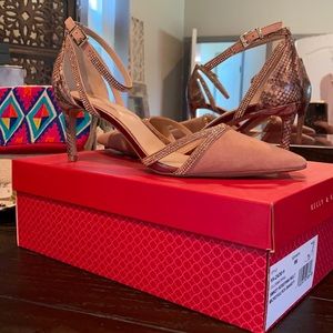 Brand new and never worn Rose gold heels